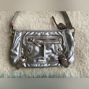 Candie’s Silver Metallic Y2K Shoulder Bag